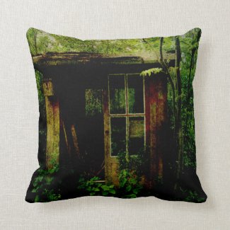 Abandoned Hideaway Throw Pillow