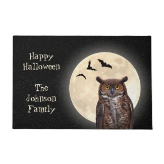 Owl and The Full Moon Doormat