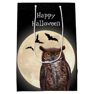 Owl and The Full Moon Medium Gift Bag