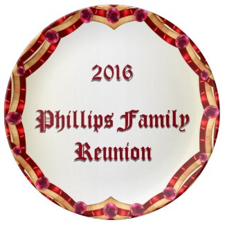 Festive Family Reunion CricketDiane Parties Porcelain Plate