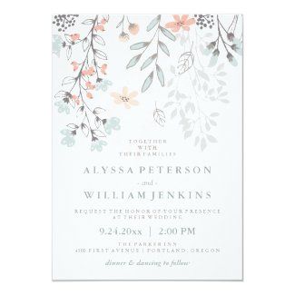 Botanical Bohemian Wedding Invitation