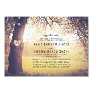 Outdoor Country Themed Wedding Invitation