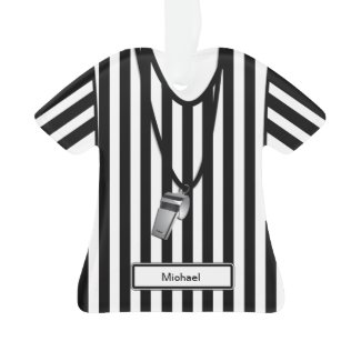 Personalized Referee with Whistle Ornament