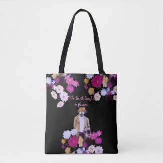 Dahlia Flower Gardener Floral Tote Bag