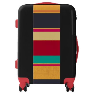 Colorful Horizontal Stripes Luggage