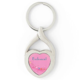 Wedding Keepsake Heart Keychain