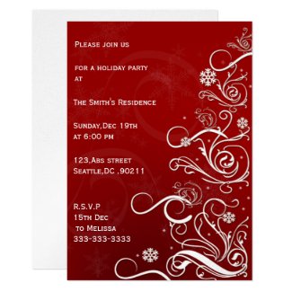 festive Holiday Party Invitations