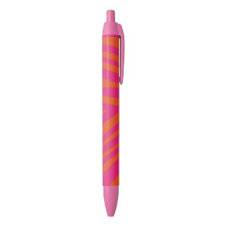 Pink And Orange Patterned Pen