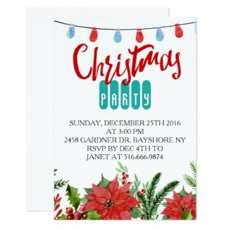 Christmas party invitations