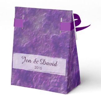 Rich Mottled Purple Fiber Paper Texture Favor Box