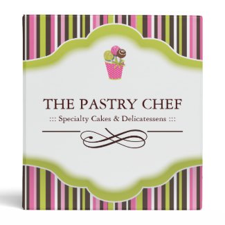 Pastry Chef Portfolio Binder