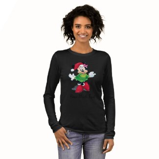 Mickey & Friends | Minnie Dressed For Christmas Long Sleeve T-Shirt
