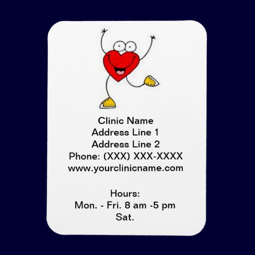 Clinic Promotional Magnet (Dancing Heart)