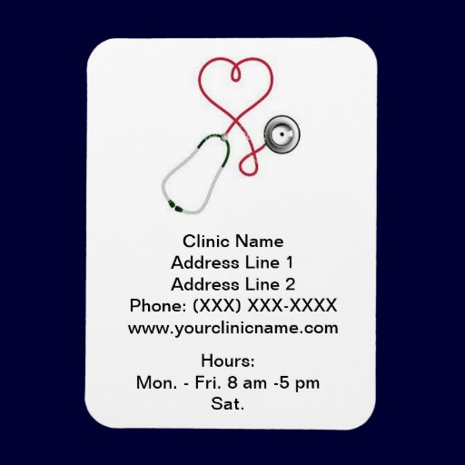 Clinic Promotional Magnet/Verticle (Heart Dr.)