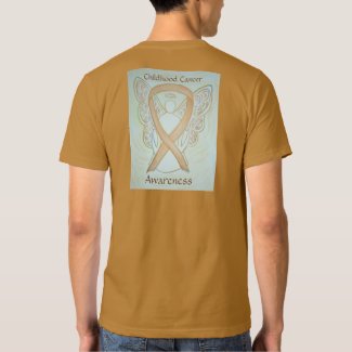 Childhood Cancer Awareness Ribbon Angel Art Shirt
