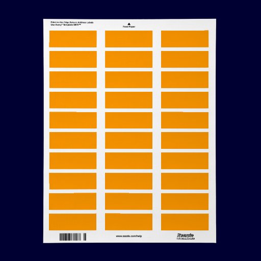 Bright Orange Pantry Labels