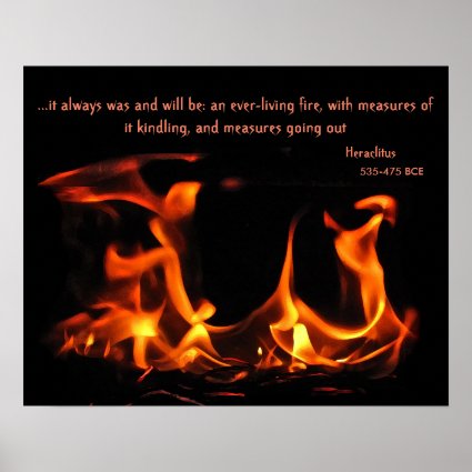 Heraclitus Everlasting Fire Poster