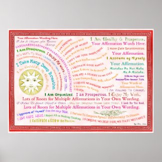 Customize this Sunrise Affirmation Poster