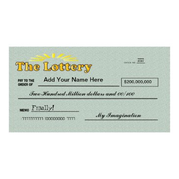 Funny Giant Lottery Check Poster