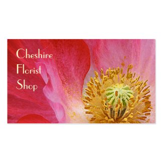 Poppy Florist Business Card