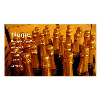 Champagne Bottles Business Card
