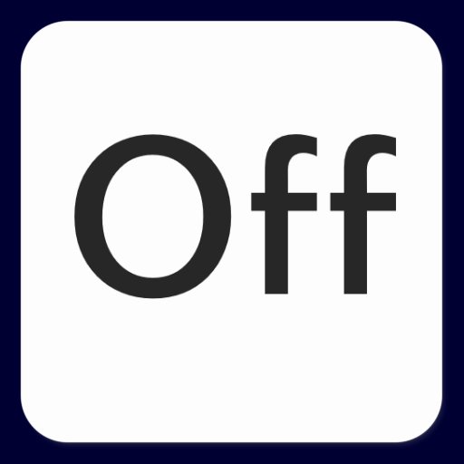 "Off" Setting Labels Stickers