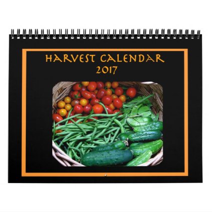 Vegetable Garden Harvest 2017 Kitchen Food Nature Calendar