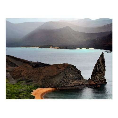 View From Bartolome Peak in The Galapagos Islands Postcard