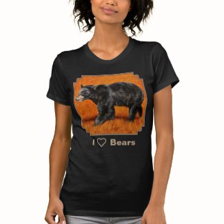 I Love Black Bears T-Shirt