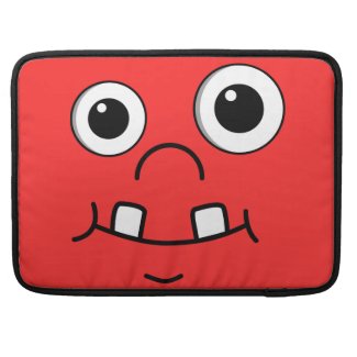 Funny Cartoon face Sleeves For MacBook Pro