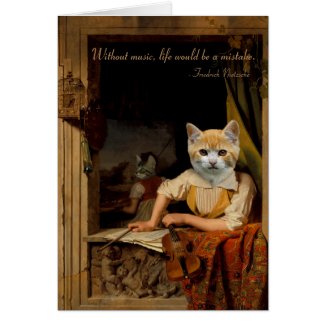 The Cat Artists - Anthropomorphic Composite Card