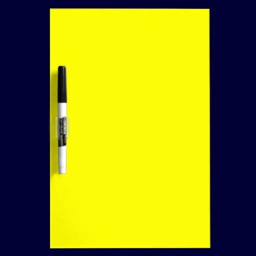 EZ-C Bright Yellow Dry Erase Board