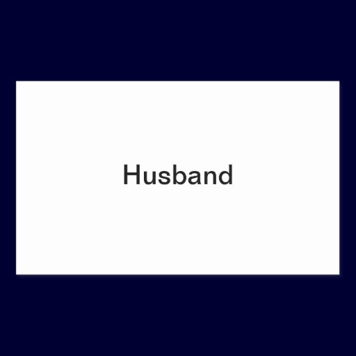 "Husband" Photo Label Rectangle Stickers