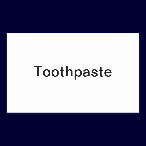 Toothpaste Label/ Rectangular Stickers