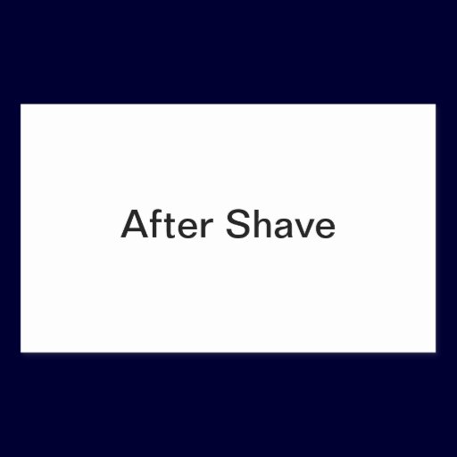 After Shave Labels/ Rectangle Sticker