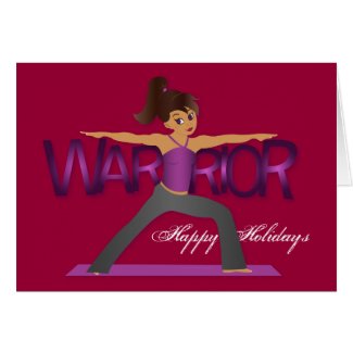 Holiday Yoga Warrior Girl