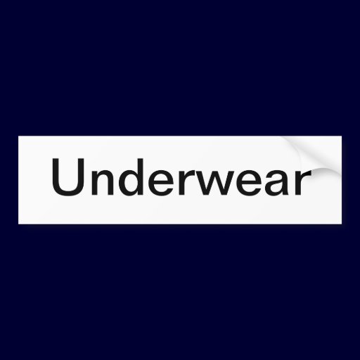 Underwear Drawer Label/ Bumper Stickers