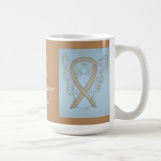 Childhood Cancer Awareness Ribbon Angel Custom Mug