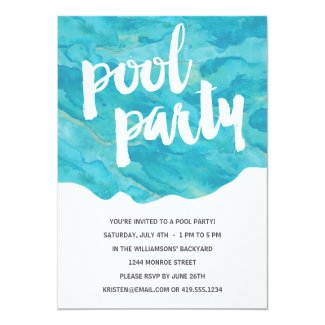 Backyard Splash | Pool Party Card