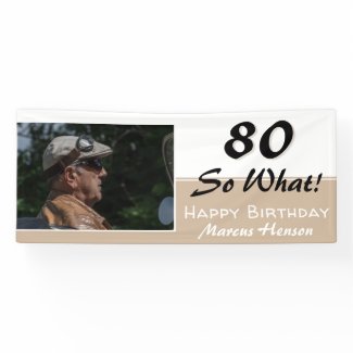 70th Birthday Funny Quote Modern Photo Party Banner