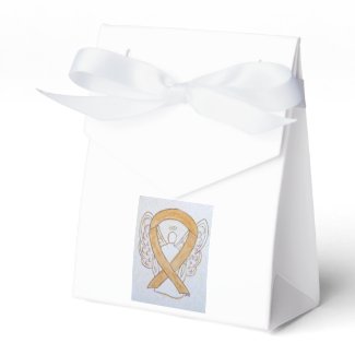 Amber Awareness Ribbon Angel Party Favor Boxes