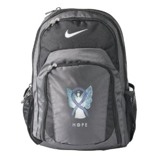 Gray Awareness Ribbon Angel Custom Backpack