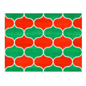 Red Green Christmas Ogee Pattern