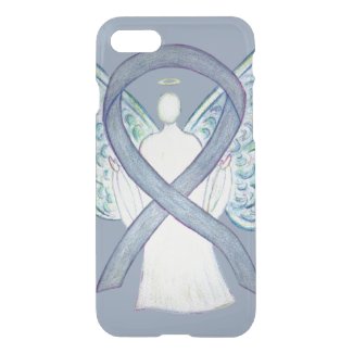Gray Awareness Ribbon Angel Custom iPhone 7 Case