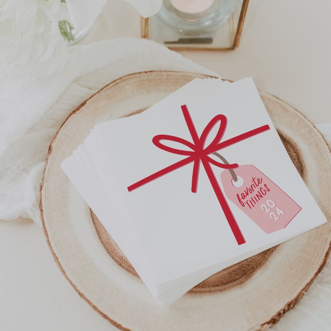 Festive Wrap | Holiday Favorite Things Party Napkins
