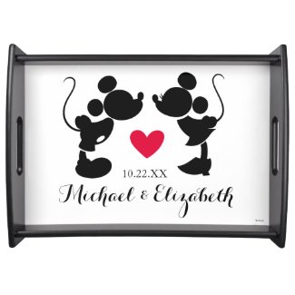 Mickey & Minnie Wedding | Silhouette Serving Tray