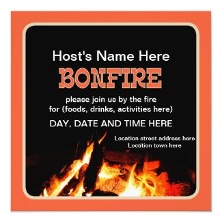 Bonfire Invitation