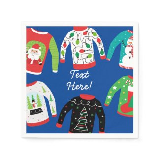 Ugly Christmas Sweater Party Napkins