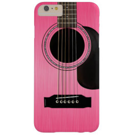Pink Acoustic Guitar Barely There iPhone 6 Plus Case