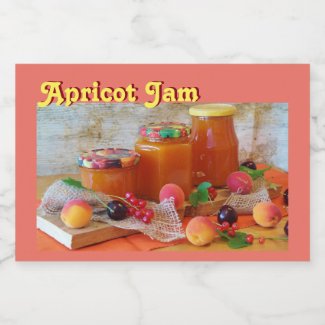 Apricot Jam Jar Label